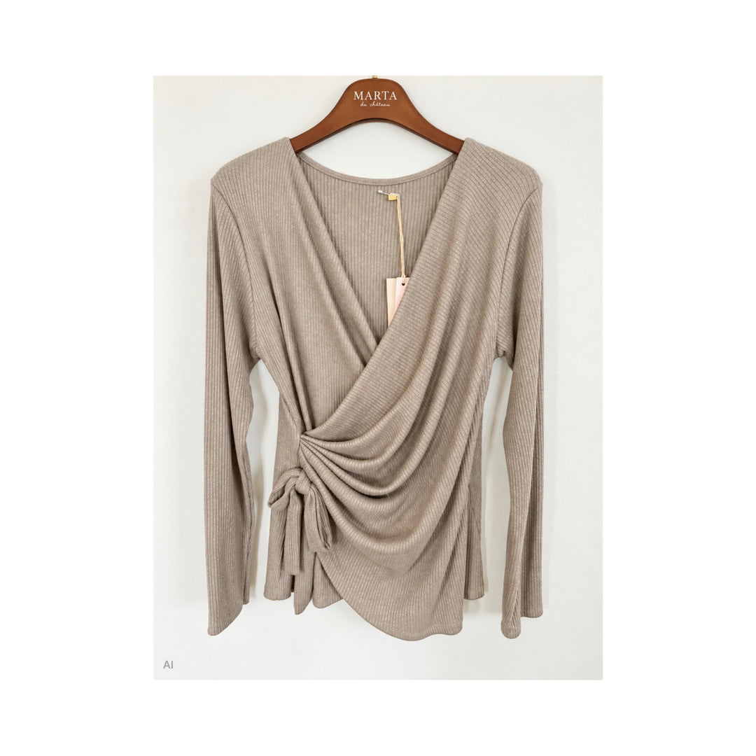 MARTA DU CHATEAU - BLUSE - TALINA 1612- - BEIGE