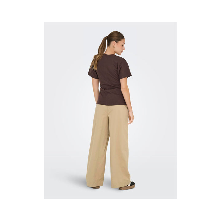 ONLY - BUKS - LIANA MW X WIDE PLEAT 15365822 - TRAVERTINE