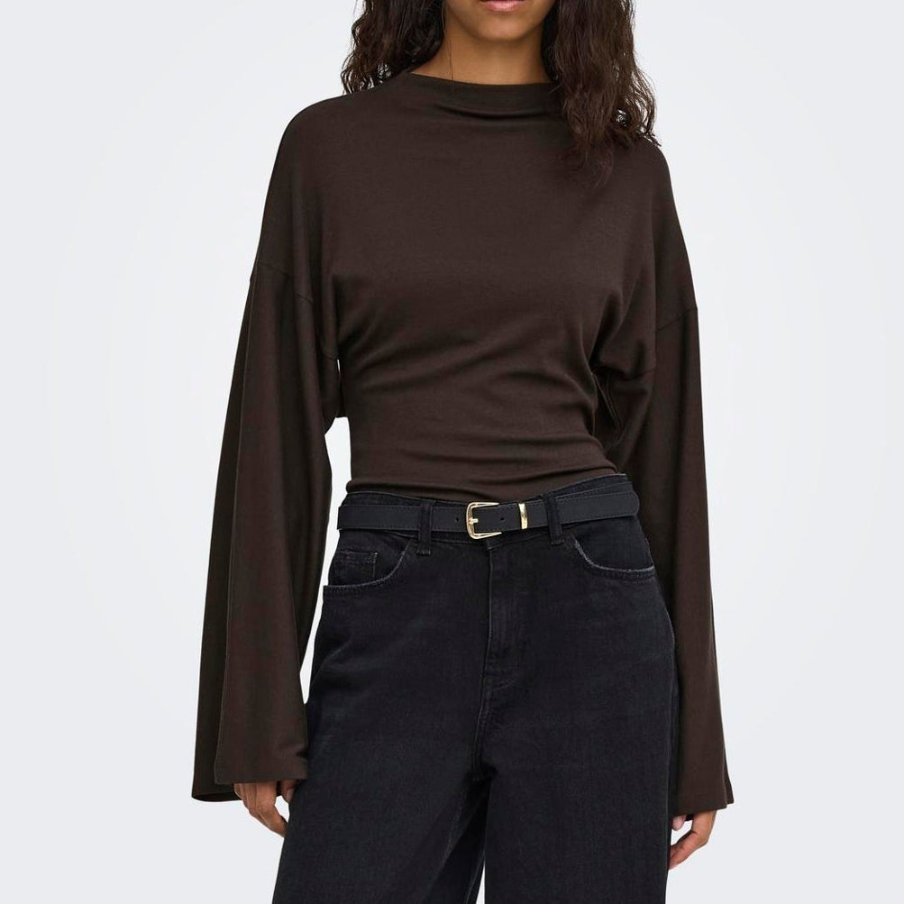 ONLY - TOP - ESTRID 15383267 - COFFEE BEAN