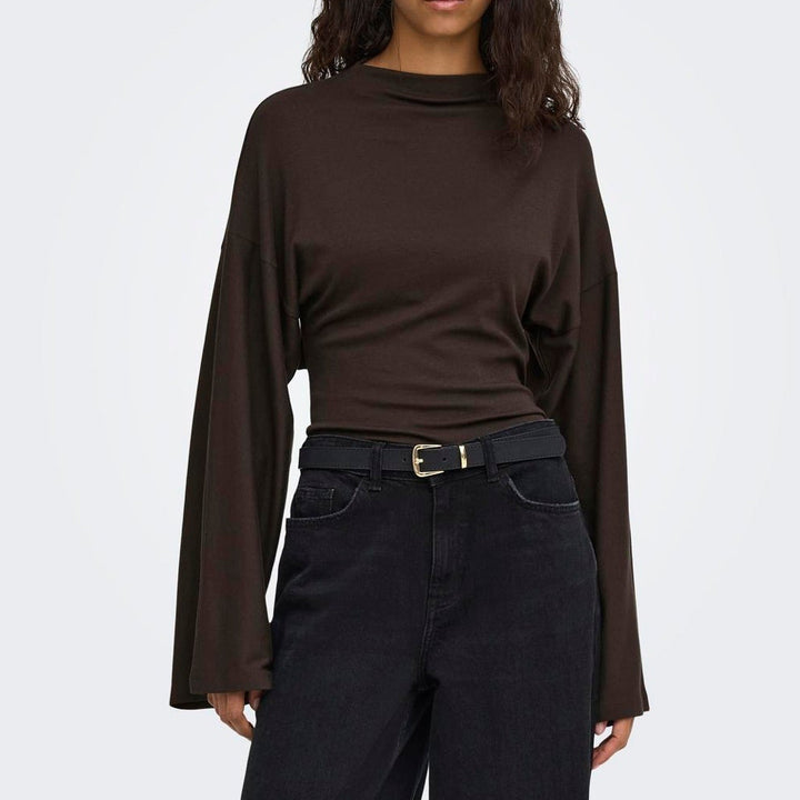 ONLY - TOP - ESTRID 15383267 - COFFEE BEAN