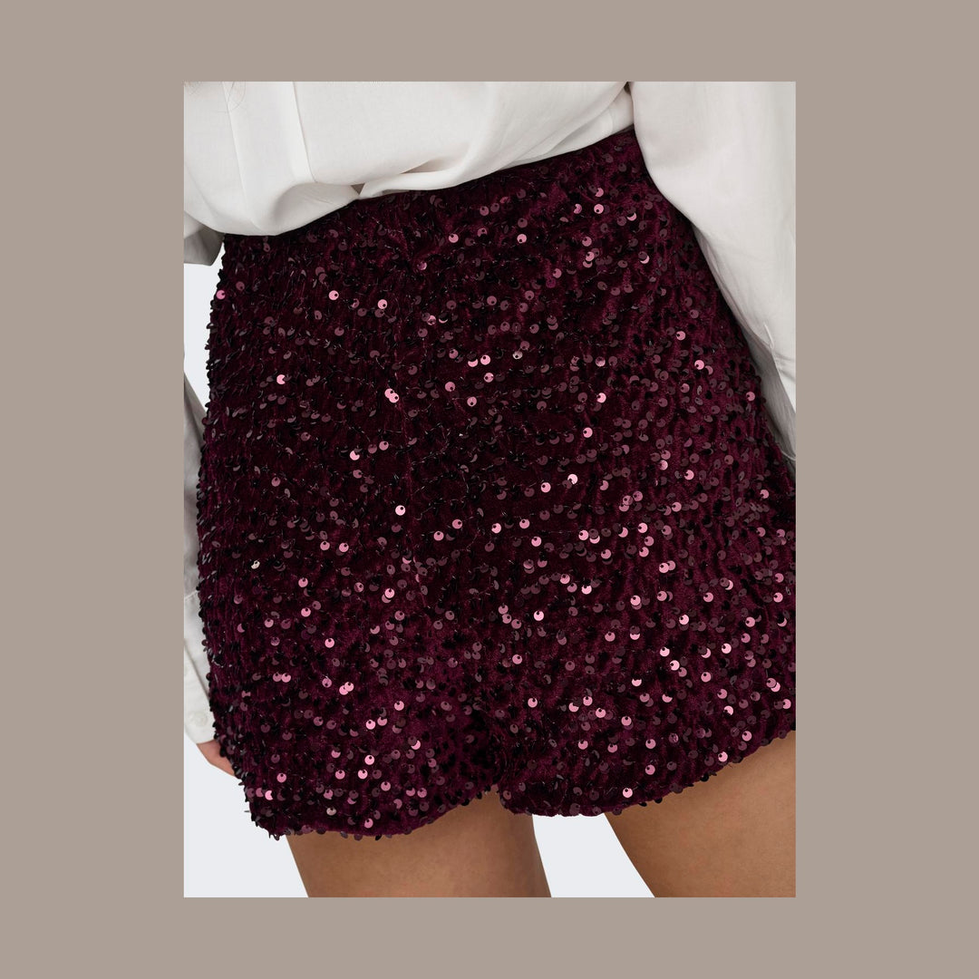 ONLY - SKORTS - ANIKA 15358316 - WINETASTING SEQUINS