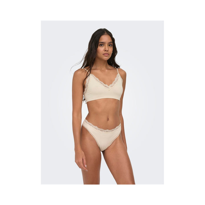ONLY - 2-PAK TRUSSER - VICKY LACE CHEEKY BRIEF 15354410 - PEACH TAFFY