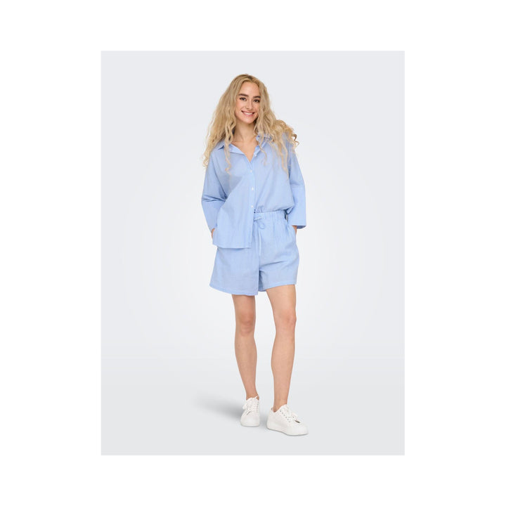 ONLY - SHORTS - AUGUSTA 15347659 - CLOUD DANCER/BLUE STRIPES