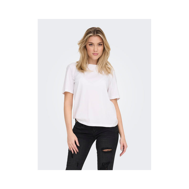ONLY - T-SHIRT - ONLY TEE 15270390 - HVID