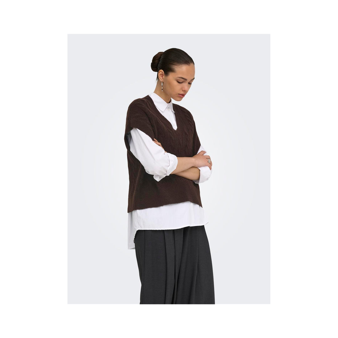 ONLY - VEST - MELODY 15249328 - COFFEE BEAN