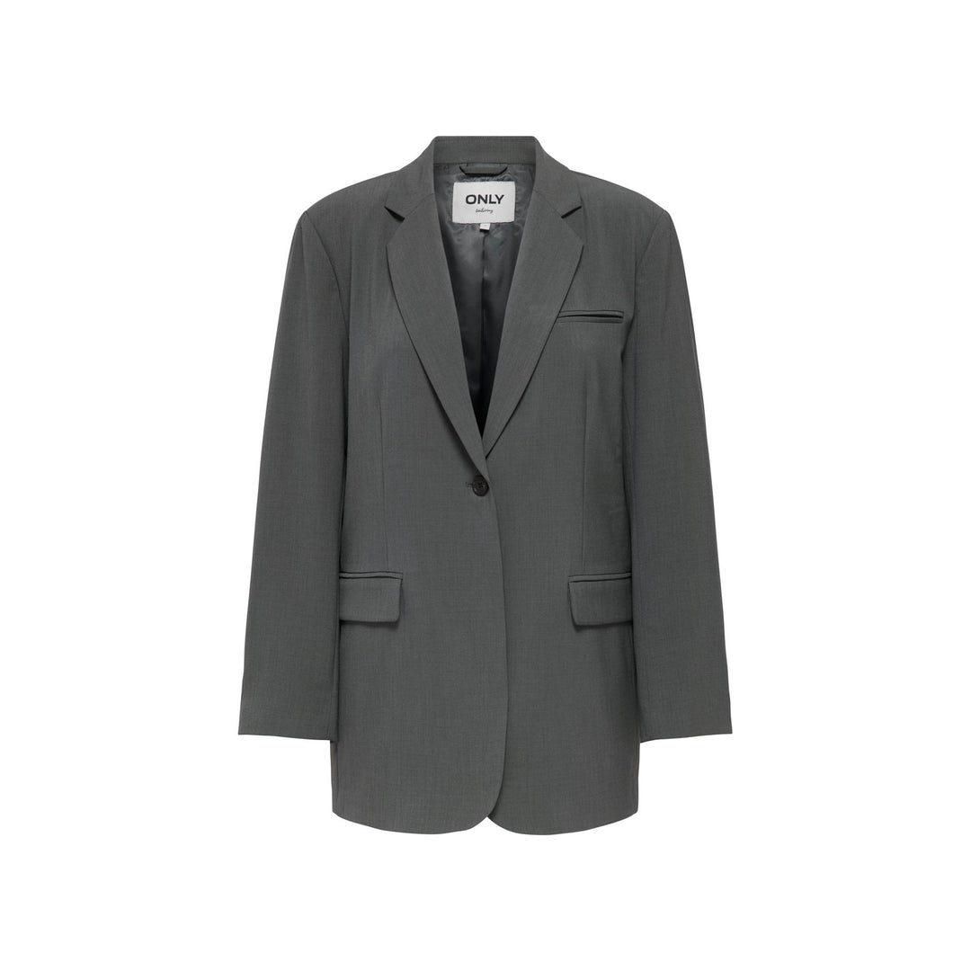 ONLY - BLAZER - SVEA LIFE OVERSIZE - 15351075 - DARK GREY MELLANGE