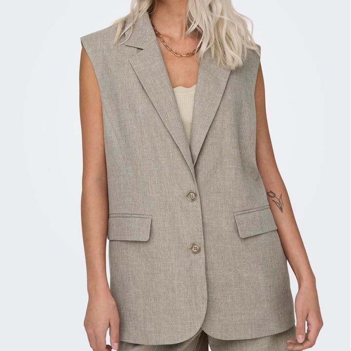 ONLY - VEST - LINDA 15314265 - FUNGI MELANGE