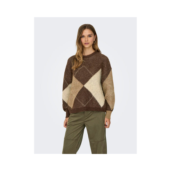 ONLY - STRIKTRØJE - NOEME LIFE 15353226 - CHESTNUT
