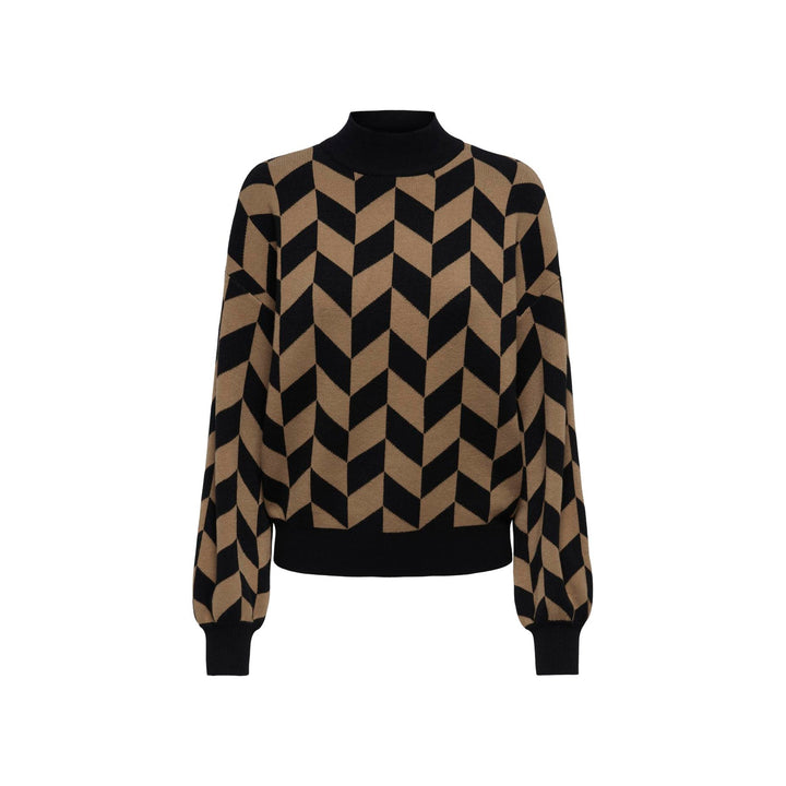 ONLY - STRIKTRØJE - ENYA 15302262 - BLACK