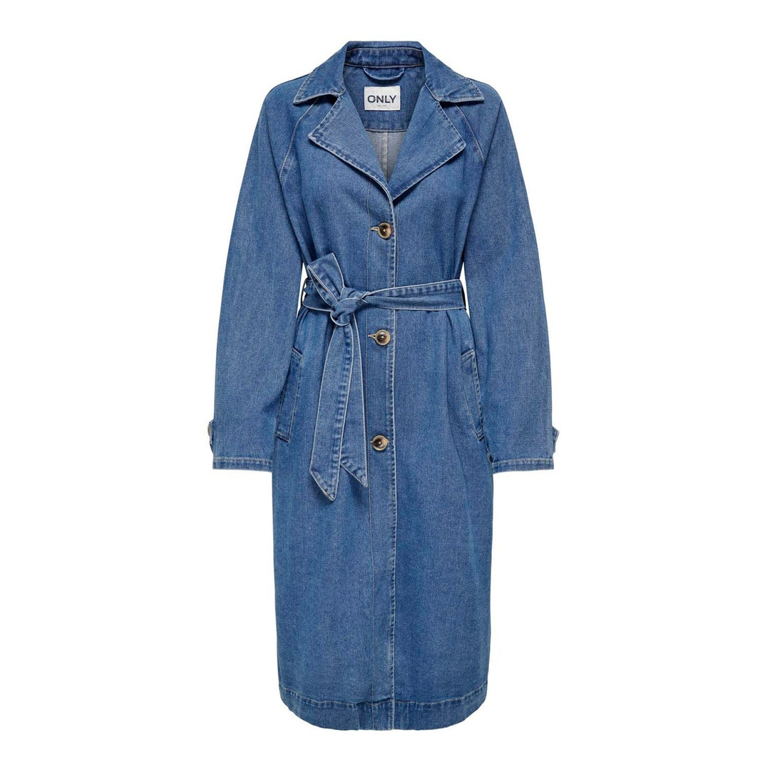 ONLY - TRENCHCOAT - MALOU 15327725 - MEDIUM BLUE DENIM