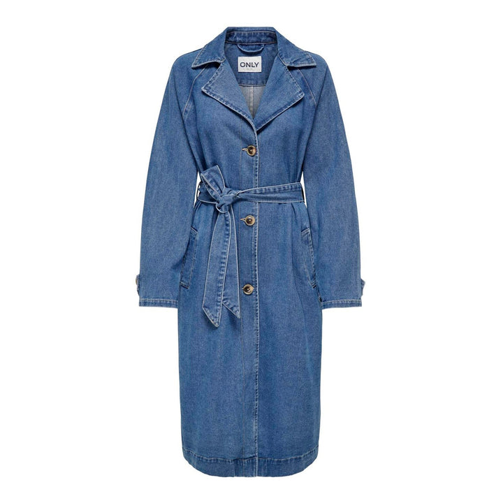 ONLY - TRENCHCOAT - MALOU 15327725 - MEDIUM BLUE DENIM