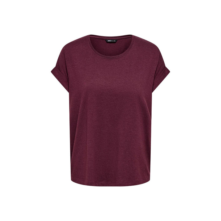 ONLY - T-SHIRT - MOSTER 15106662 - MAROON BANNER