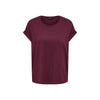 ONLY - T-SHIRT - MOSTER 15106662 - MAROON BANNER