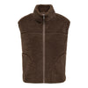ONLY - VEST - BABY TEDDY HIGH ZIP VEST 15379000 - CHOCOLATE MARTINI