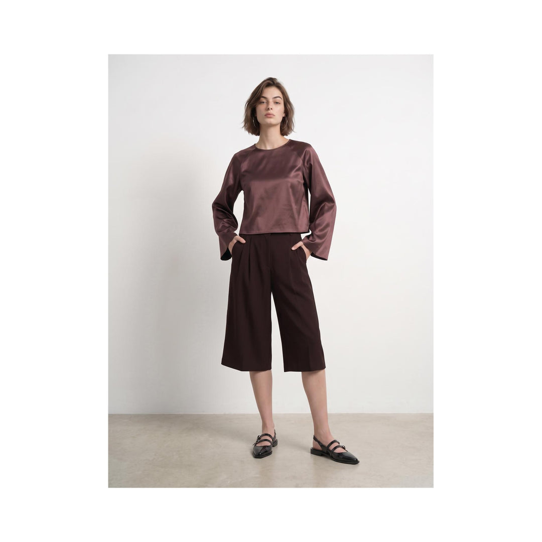HYPEDROP - BERMUDASHORTS - JANINA 32001265 - BITTER CHOCOLATE