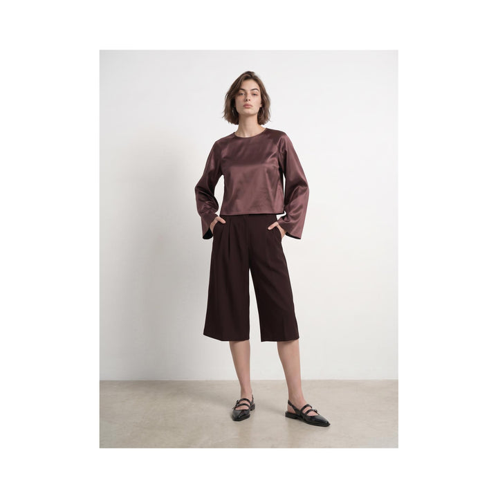 HYPEDROP - BERMUDASHORTS - JANINA 32001265 - BITTER CHOCOLATE