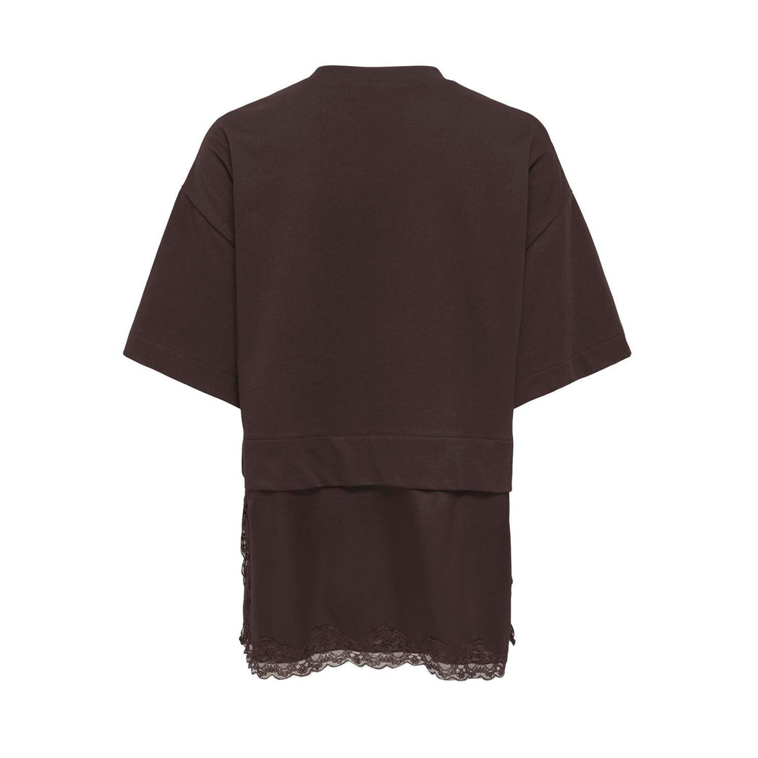 ONLY - T-SHIRT - MEXA 15382176 - BLACK COFFEE