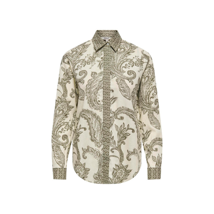 ONLY - SKJORTE - LEYA 15373648 - IVY GREEN/PAISLEY BORDER