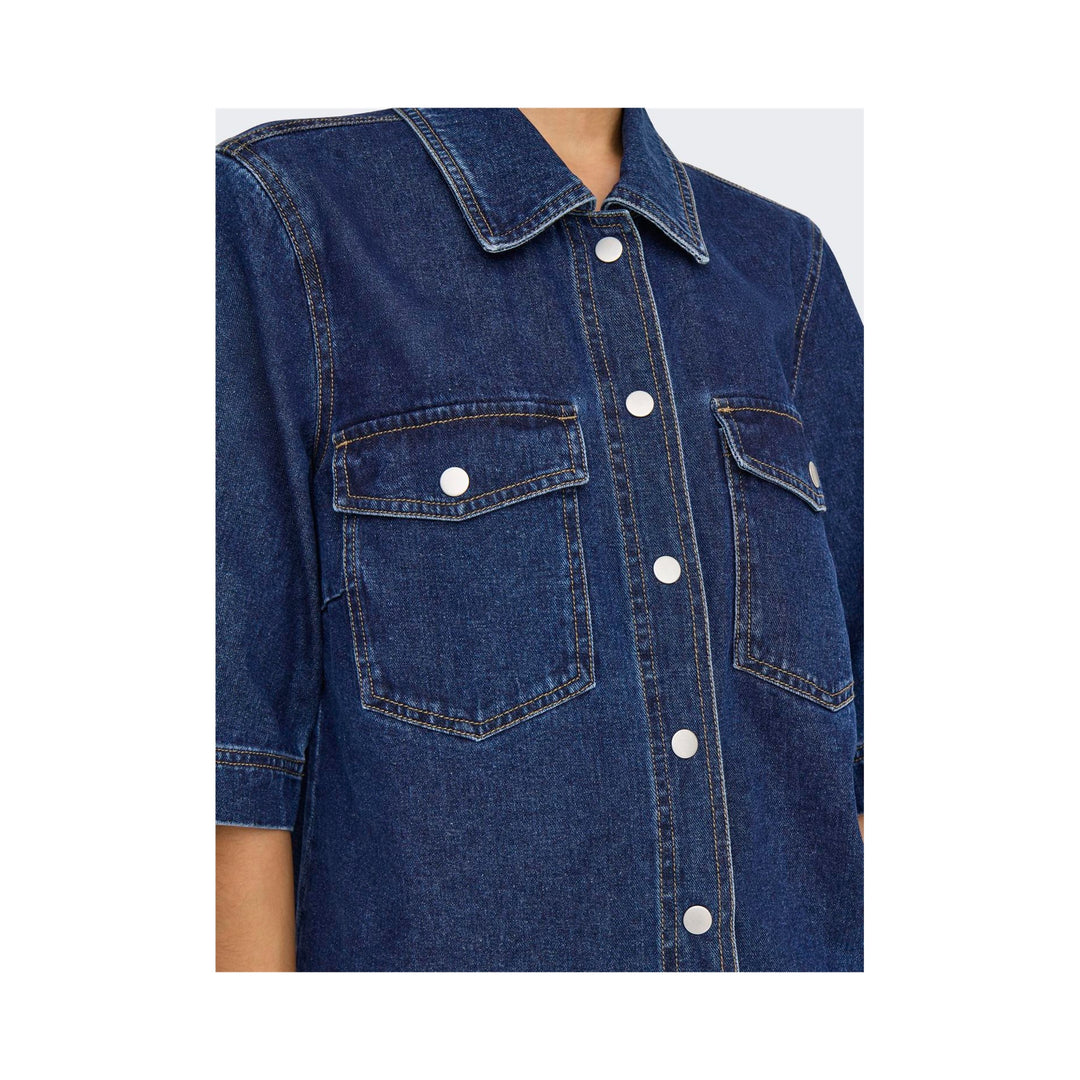 ONLY - DENIMSKJORTE - BELLE 15347084 - DARK BLUE DENIM