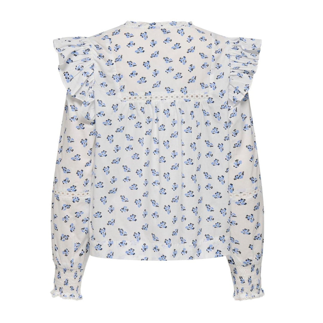 ONLY - BLUSE - IDRIS 15368843 - CASHMERE BLUE/MINI FLORAL