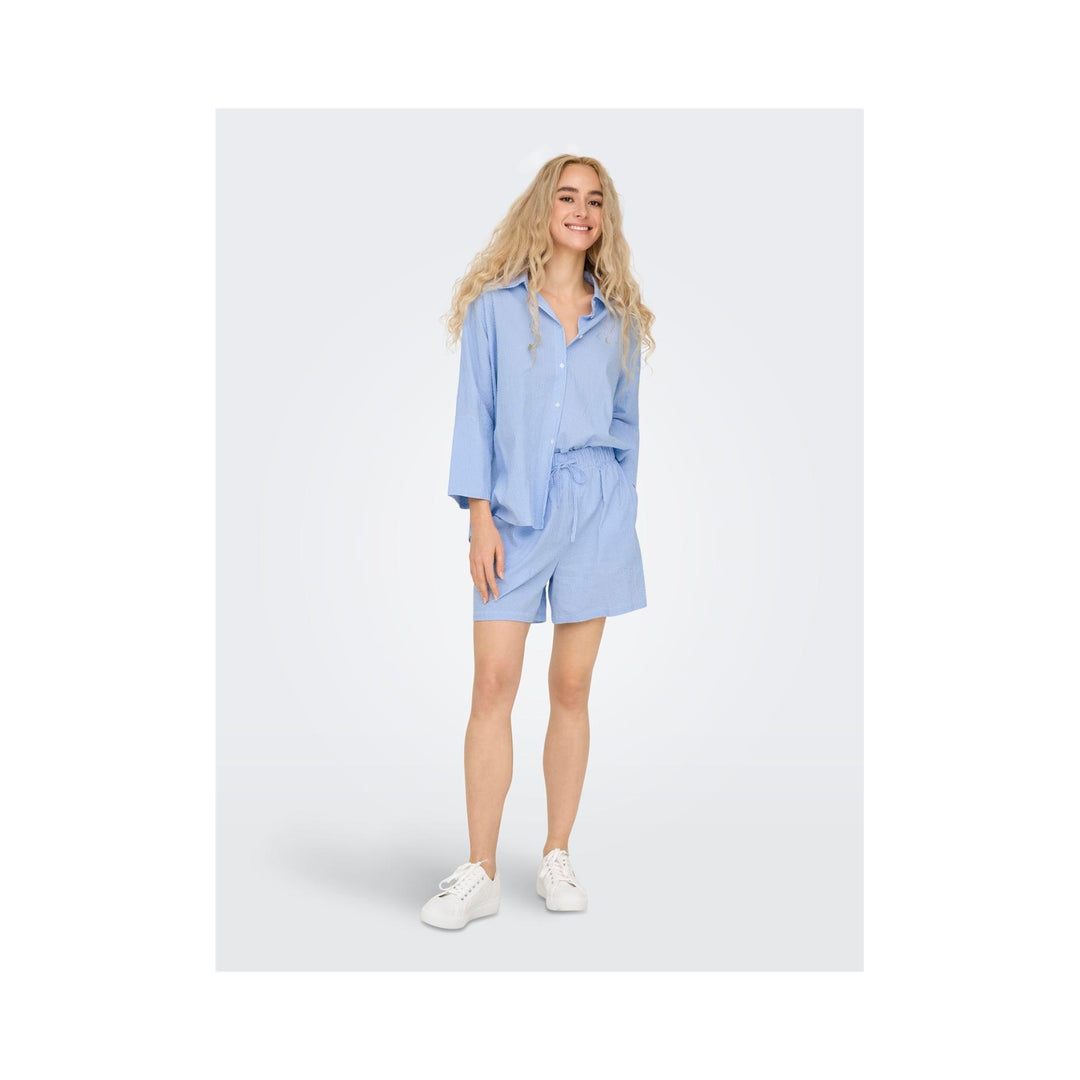 ONLY - SKJORTE - AUGUSTA 15347661 - CLOUD DANCER/BLUE STRIPES