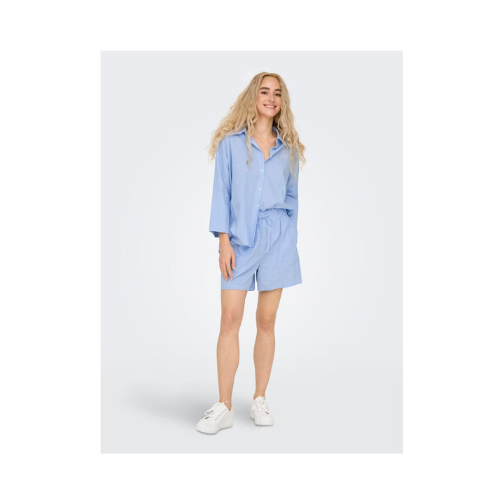 ONLY - SKJORTE - AUGUSTA 15347661 - CLOUD DANCER/BLUE STRIPES