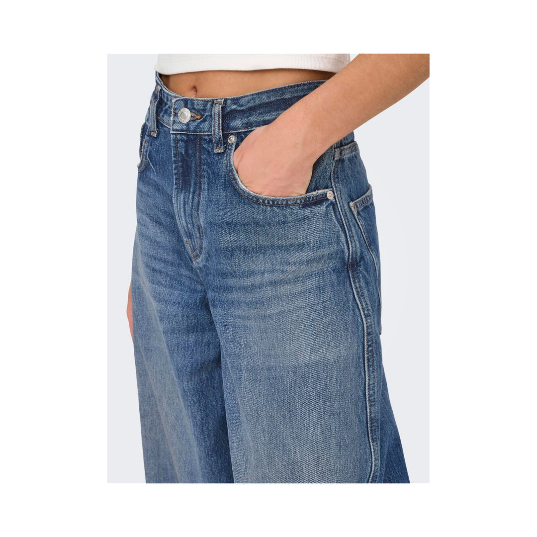 ONLY - JEANS - TAYLOR BARREL 15352198 - DARK BLUE DENIM