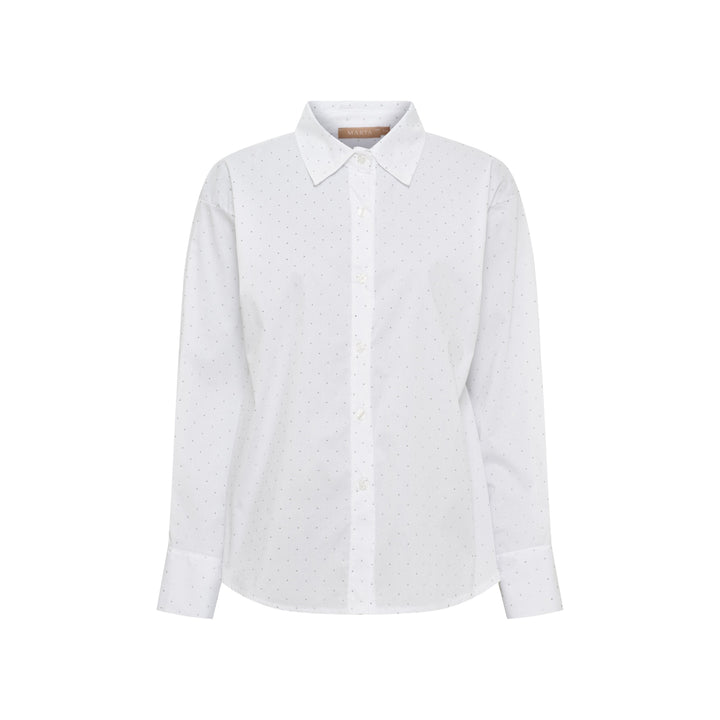 MARTA DU CHATEAU - SKJORTE - VELOURA 8199 - WHITE