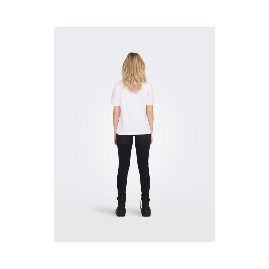 ONLY - T-SHIRT - ONLY TEE 15270390 - HVID