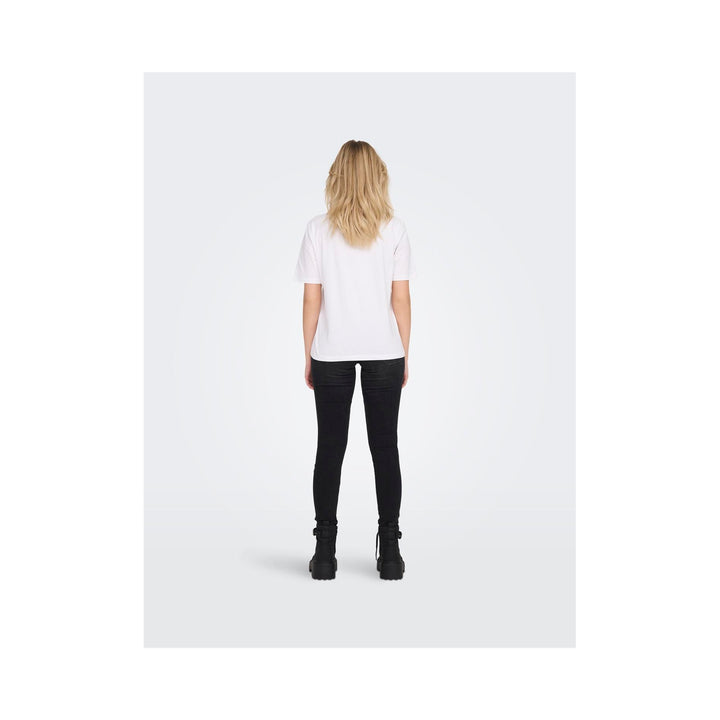 ONLY - T-SHIRT - ONLY TEE 15270390 - HVID