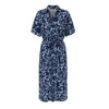 ONLY - KJOLE - YASMIN 15357241 - SERENITY TANIA FLOWER DRESS BLUE
