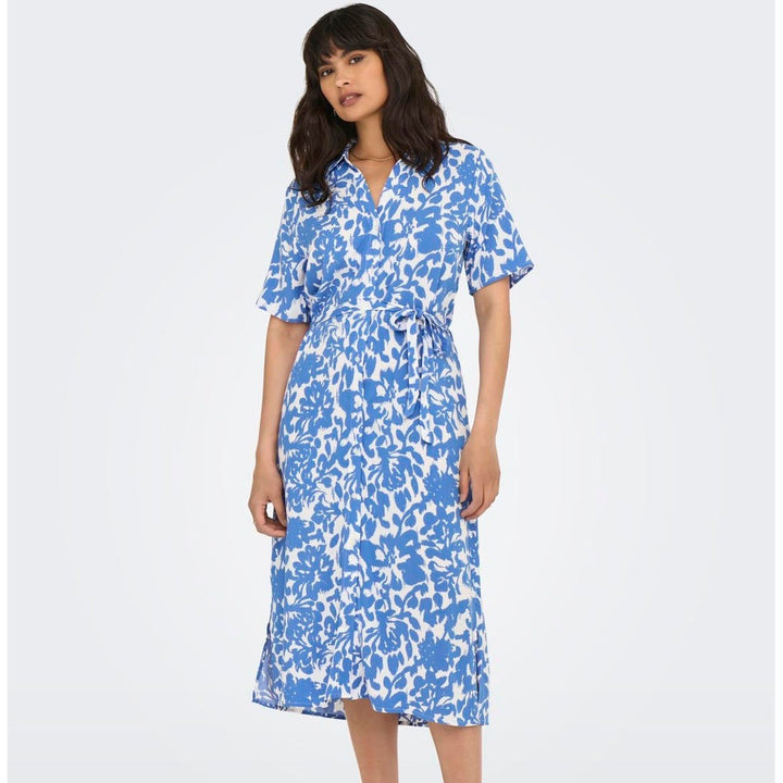 ONLY - KJOLE - YASMIN 15357241 - CLOUD DANCER TANIA NEBULAS BLUE