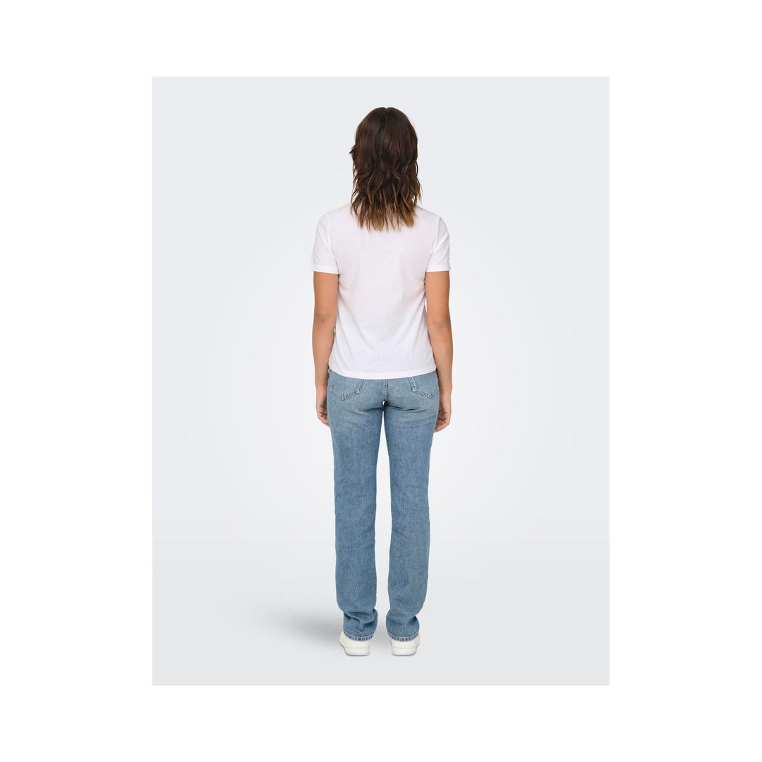 ONLY - T- SHIRT - KETTY 15288473 - BRIGHT WHITE/CHERRIES