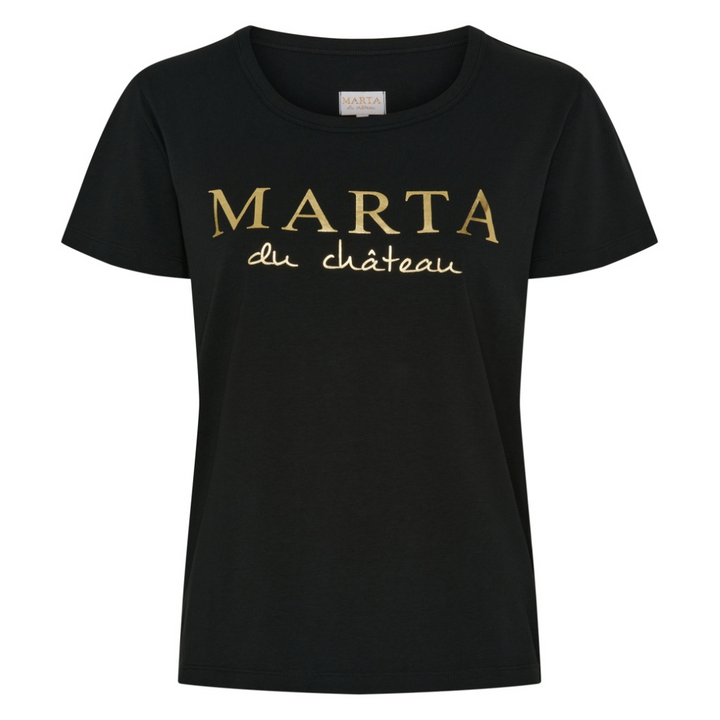 MARTA DU CHATEAU - T-SHIRT - JEANETTE MT-002 - SORT