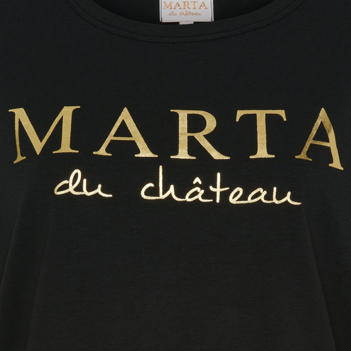 MARTA DU CHATEAU - T-SHIRT - JEANETTE MT-002 - SORT