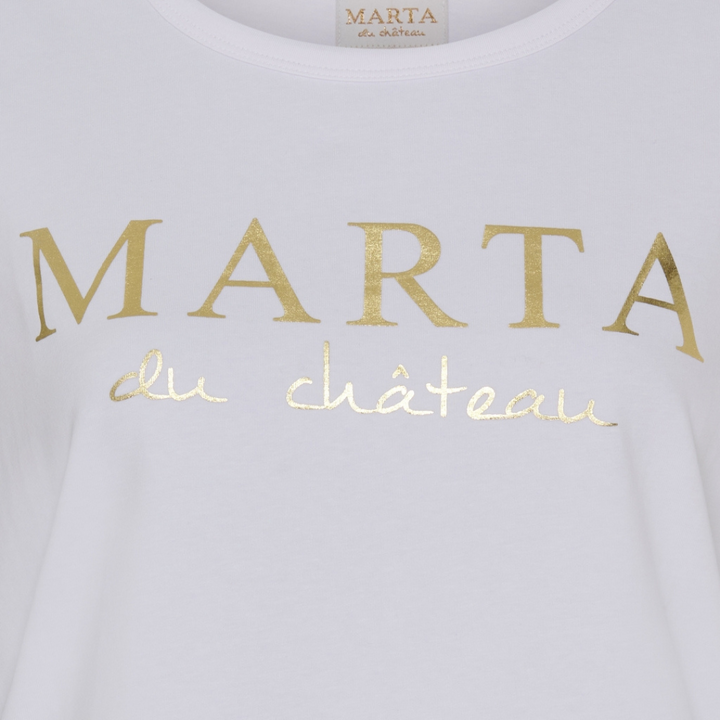 MARTA DU CHATEAU - T-SHIRT - JEANETTE MT-002 - HVID
