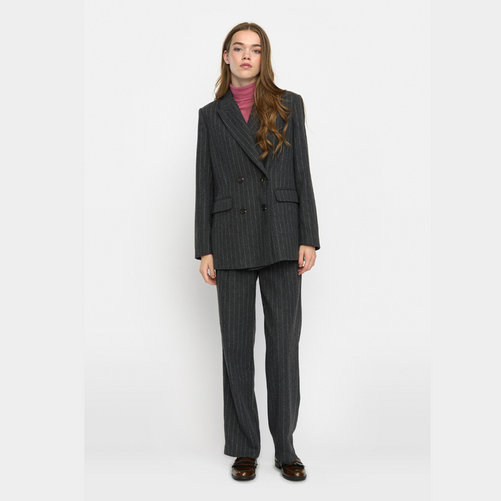 SOFT REBELS - BUKS - EMERY SR624-718 - DARK GREY MELANGE