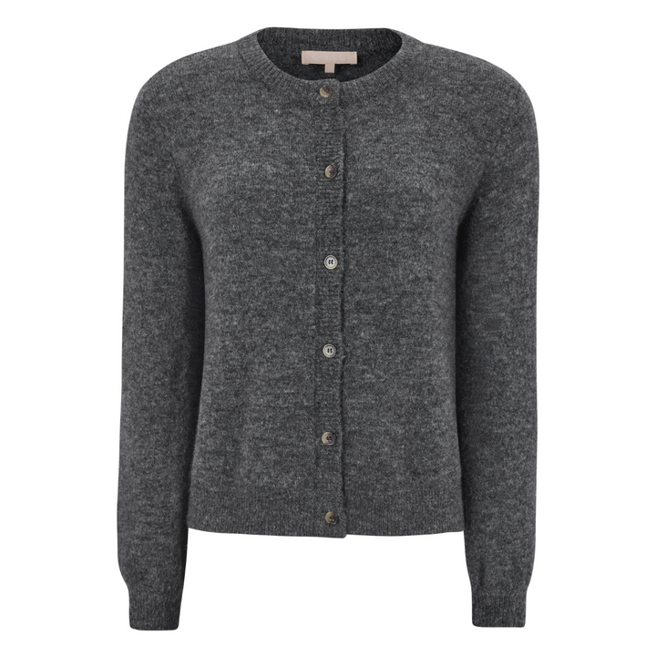 SOFT REBELS - CARDIGAN - ALLISON SRX2112-200 - MEDIUM GREY MELANGE