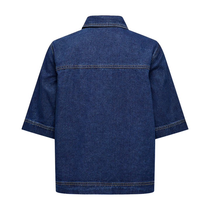 ONLY - DENIMSKJORTE - BELLE 15347084 - DARK BLUE DENIM