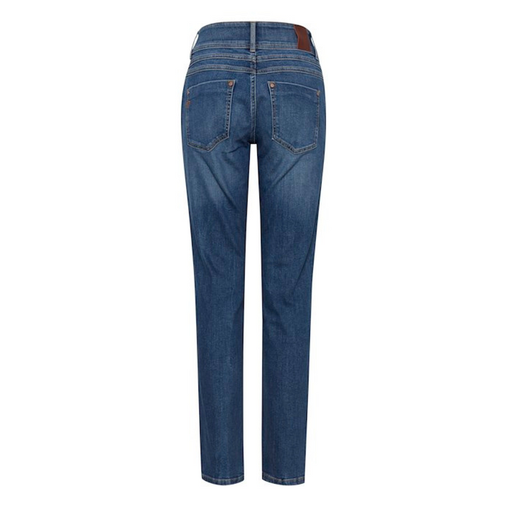 PULZ - JEANS - SUZY CURVED 50205835 - MEDIUM BLUE DENIM