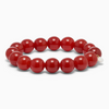 SOÏ - KRYSTAL ARMBÅND - CHUNKY RØD JADE 12 MM.