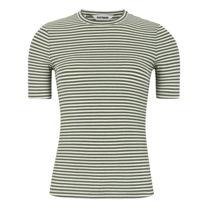 SOFT REBELS - T-SHIRT - FENJA SR124-304 - VETIVER