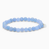 SOÏ - KRYSTAL ARMBÅND - AQUAMARIN 6 MM.