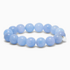 SOÏ - KRYSTAL ARMBÅND - CHUNKY AQUAMARIN 12 MM.