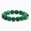 SOÏ - KRYSTAL ARMBÅND - CHUNKY GRØN JADE 12 MM.