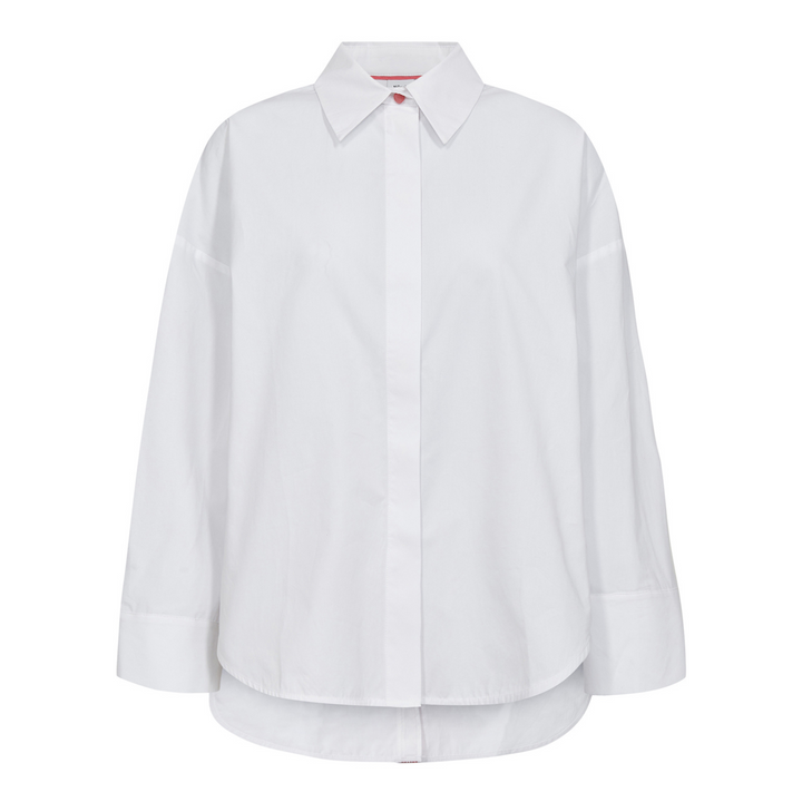 NÜMPH - SKJORTE - MENJA 706033 - BRIGHT WHITE