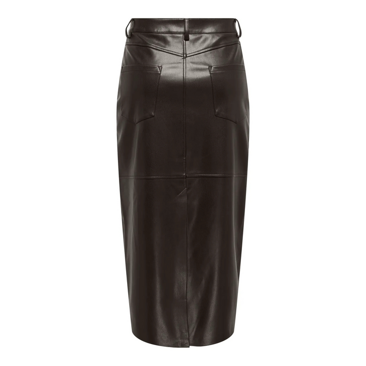 ONLY - NEDERDEL - VERONA FAUX LEATHER 15350363 - CHOCOLATE TORTE