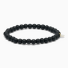 SOÏ - KRYSTAL ARMBÅND - BLACKSTONE 6 MM.