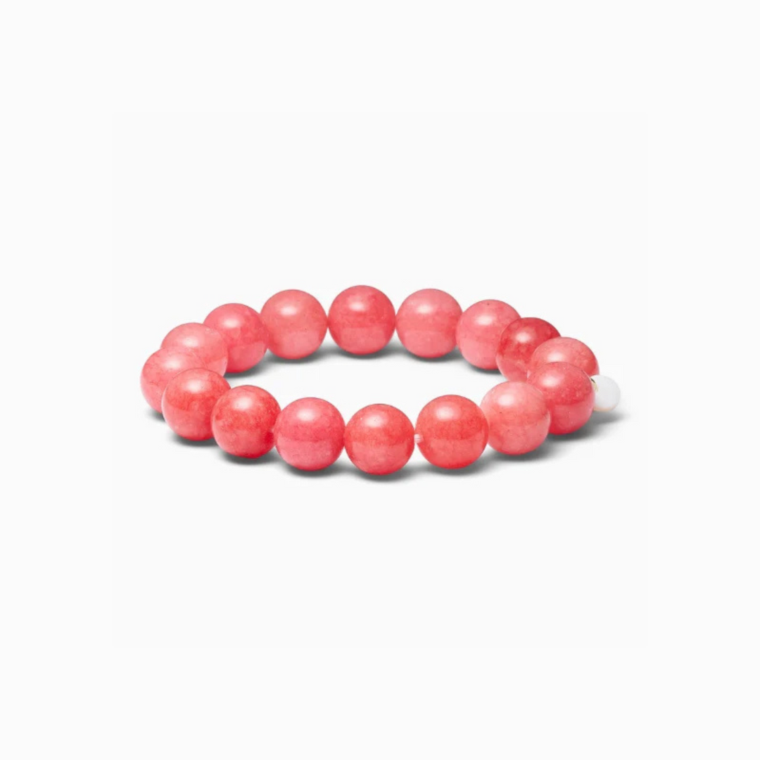 SOÏ - KRYSTAL ARMBÅND - CHUNKY REDSTONE QUARTZ 12 MM.