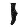 PIECES - GLIMMERSTRØMPE - SEBBY 17094859 - BLACK/SMALL DOTS IN SILVER